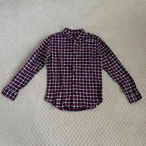 Cremieux Men's Premium Denim Long Sleeve Flannel Shirt Rythmic Red Size … - Picture 2 of 15